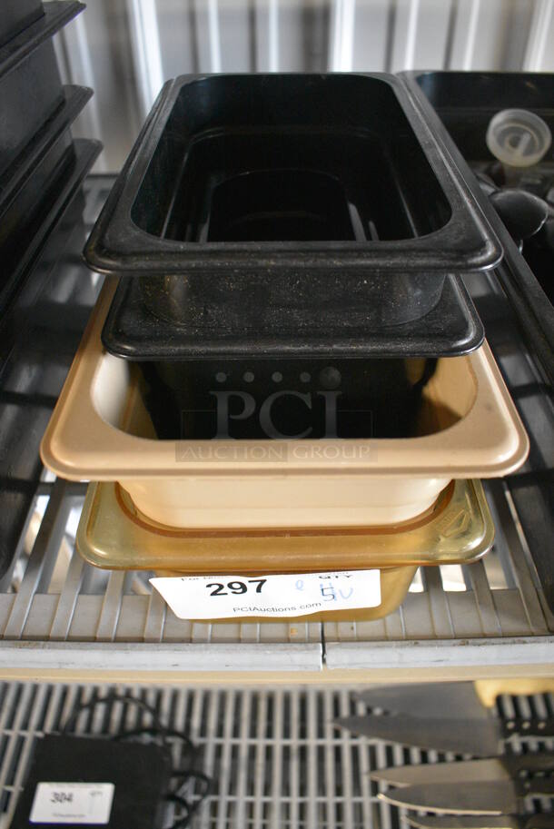ALL ONE MONEY! Lot of 5 Various Poly Drop In Bins! Includes 1/3x4 - Image 3 of 3