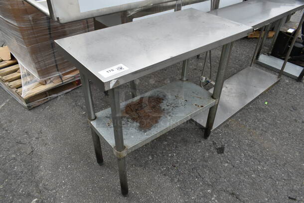 Stainless Steel Commercial Table w/ Metal Under Shelf. - Image 2 of 5