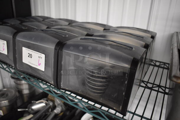 6 Tork Black and Clear Poly Napkin Dispensers. 8x6x6. 6 Times Your Bid! - Image 2 of 3