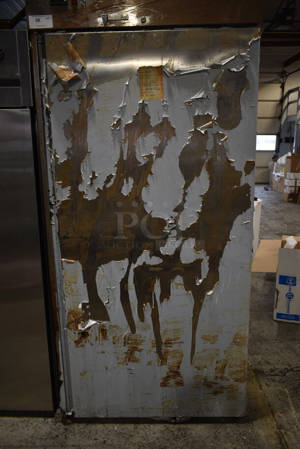 CustomCool RIRISC Stainless Steel Commercial Single Door Reach In Unit. 115 Volts, 1 Phase. Tested and Powers On But Does Not Get Cold - Image 3 of 6