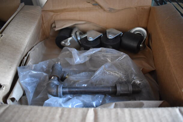 ALL ONE MONEY! Lot of 3 Boxes of Various Items Including Commercial Casters - Image 3 of 5
