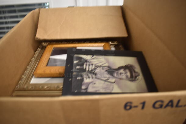 ALL ONE MONEY! Lot OF Items Gold Star Microwave, Framed Pictures, Small Plastic Cups, Storage Containers, Steel Drop In Bins, DVD Players/ 4HD Hi-Fi Stereos, AND MORE! Does Not Include Metro Shelf - Image 2 of 7