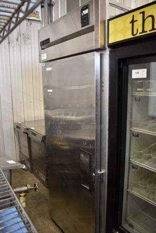 2010 True TG1FRI-1S Stainless Steel Commercial Single Door Reach In Freezer. 115 Volts, 1 Phase. 35x34.5x84. Tested and Working!