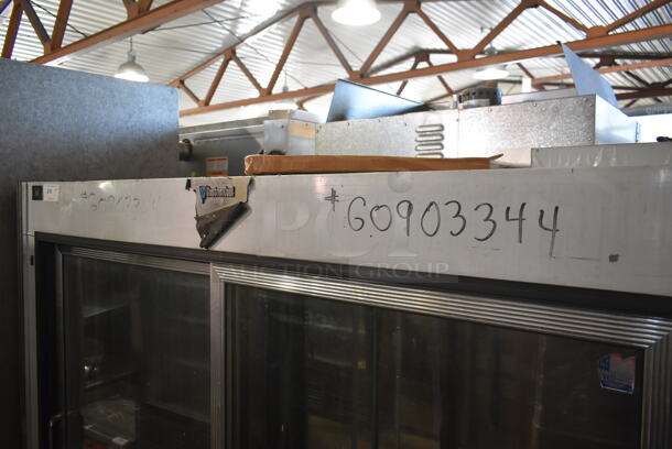 CustomCool BW78 Stainless Steel Commercial 2 Door Cooler Merchandiser. Does Not Come w/ Remote Compressor. - Image 3 of 8