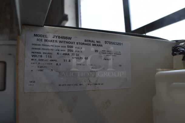 Manitowoc Model JY0455W Metal Commercial Ice Machine Head on Ice Bin. 115 Volts, 1 Phase. 30.5x34.5x57.5 - Image 6 of 8