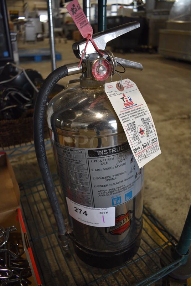 Buckeye Wet Chemical Fire Extinguisher. Buyer Must Pick Up - We Will Not Ship This Item.  8x7x19 - Image 2 of 4