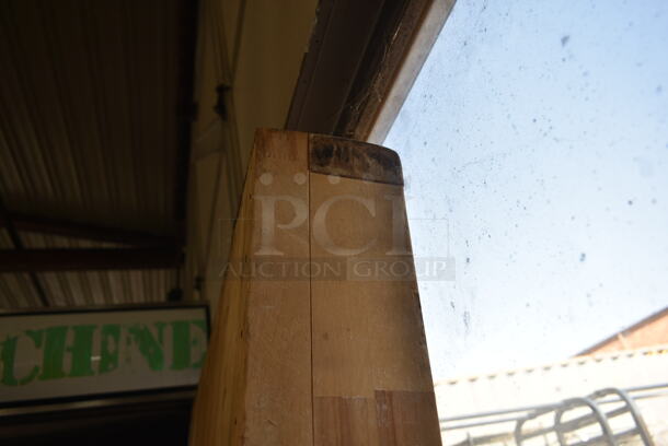 Butcher Block Wooden Tabletop. - Image 4 of 4