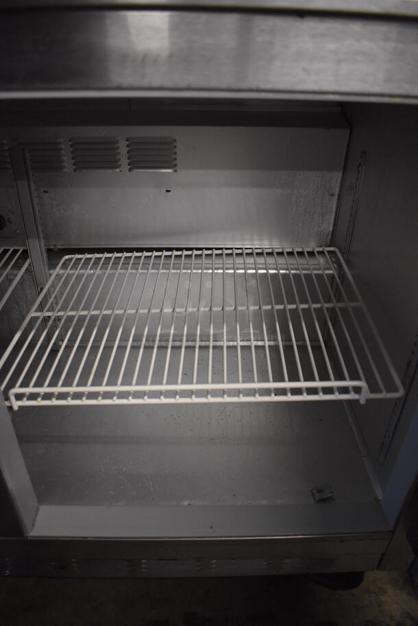 Beverage Air UCR48A Stainless Steel Commercial 2 Door Undercounter Cooler on Commercial Casters. 115 Volts, 1 Phase. 48x30x34. Tested and Powers On But Does Not Get Cold - Image 8 of 8