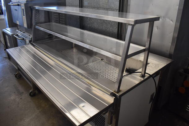 Vollrath 37065-460-DNA Stainless Steel Commercial Buffett Station w/ Tray Slide and Sneeze Guard on Commercial Casters. 120 Volts, 1 Phase. 60x48x52. Cannot Test Due To Plug Style - Image 3 of 6