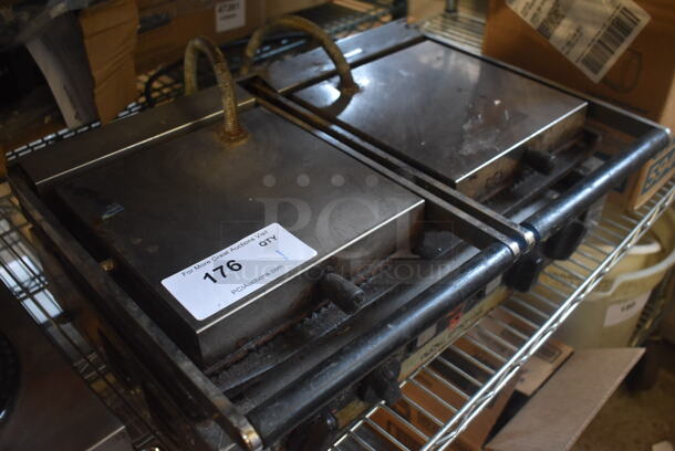 Nuova Simonelli Stainless Steel Commercial Countertop Double Panini Press Grill.  Tested and Working! - Image 2 of 5