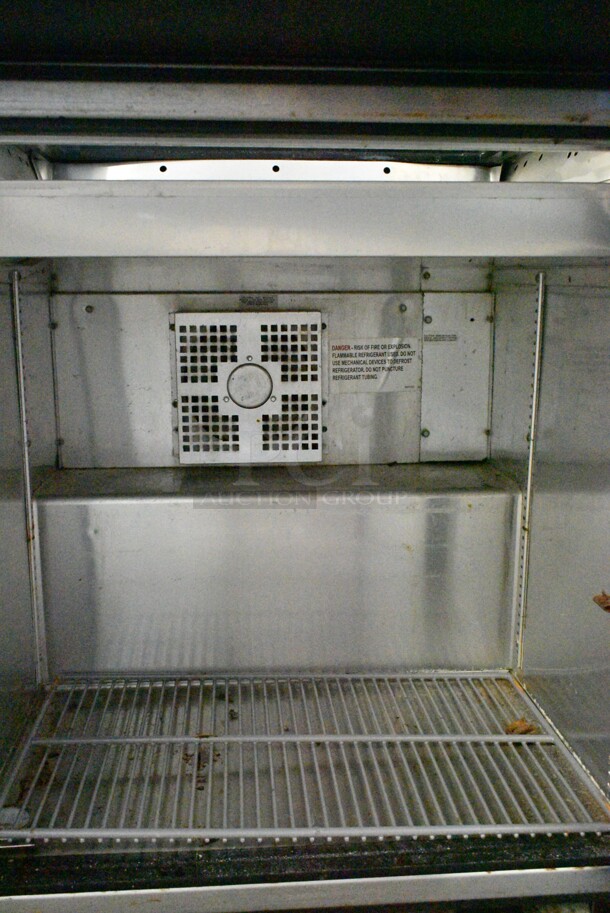 2017 True TSSU-12M-B-HC Stainless Steel Commercial Sandwich Salad Prep Table Bain Marie Mega Top on Commercial Casters. 115 Volts, 1 Phase. Tested and Working! - Image 4 of 6