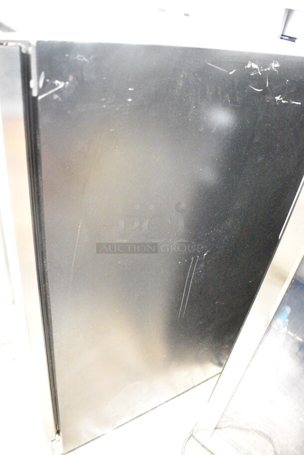 Stainless Steel 2 Door Mini Wine Chiller Merchandiser. Tested and Powers On But Does Not Get Cold
 - Image 5 of 8