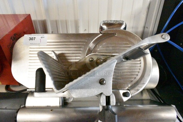Globe 500 Stainless Steel Commercial Countertop Automatic Meat Slicer w/ Blade Sharpener. 115 Volts, 1 Phase. Tested and Does Not Power On - Image 3 of 6