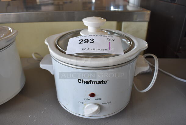 Chefmate Model SC-15 Metal Countertop Slow Cooker. 120 Volts, 1 Phase. 9.5x8x8. Tested and Working!