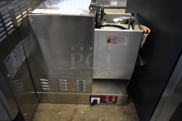 BRAND NEW SCRATCH AND DENT! Estella 348PEM9 Stainless Steel Commercial Countertop 9 lb. Pasta Extruder Machine. 120 Volts, 1 Phase.  - Image 5 of 12