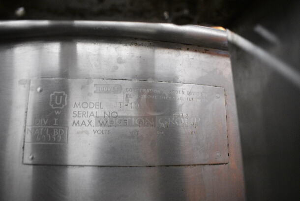 Groen DT-40 Stainless Steel Commercial Floor Style Direct Steam Powered 40 Gallon Steam Kettle.  - Image 6 of 6