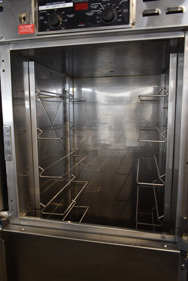 Winston HA4022GE CVap Stainless Steel Commercial 2 Half Size Door Warming Holding Cabinet on Commercial Casters. 120 Volts, 1 Phase. Tested and Working! - Image 5 of 7
