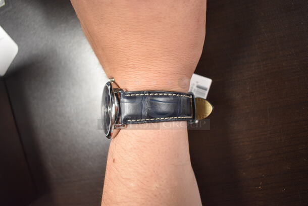 BRAND NEW IN BOX! LIMITED EDITION Frederique Constant Automatic Men's Blue FC-810MCN3S6 Slimline Monolithic Watch w/ Alligator Band - Image 6 of 10