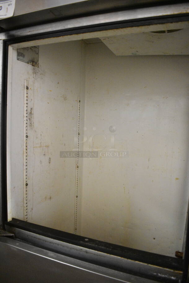 True T-49-2-G-2 Stainless Steel Commercial 4 Half Size Door Reach In Cooler on Commercial Casters. 115 Volts, 1 Phase. Tested and Working! - Image 4 of 8