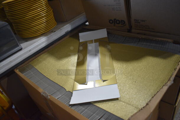 4 Boxes of Gold Colored Box Pieces. 4 Times Your Bid! - Image 2 of 3