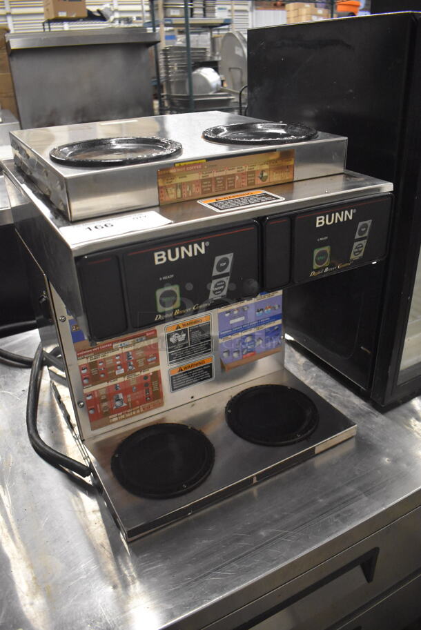 Bunn CDBC 2/2 TWIN Stainless Steel Commercial Countertop 4 Burner Coffee Machine. 120/208-240 Volts, 1 Phase. 16x18x20 - Image 3 of 6