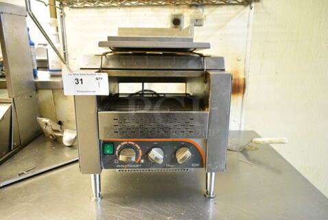 AvaToast TT-300-208 Stainless Steel Commercial Countertop Conveyor Toaster Oven. 208 Volts, 1 Phase. This Unit Was In Working Condition When the Restaurant Closed. (kitchen)