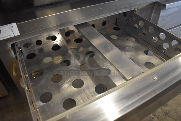 Continental Stainless Steel Commercial 4 Drawer Chef Base on Commercial Casters. 115 Volts, 1 Phase. 84x35x26.5. Tested and Working! - Image 2 of 5