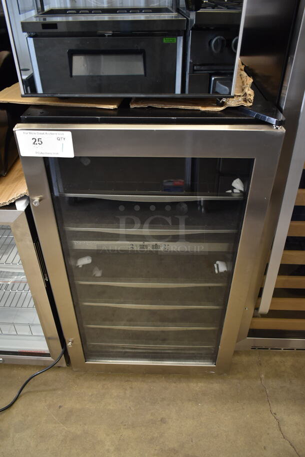 BRAND NEW SCRATCH AND DENT! Danby DWC040A3BSSDD 38 Bottle Free-Standing Metal Wine Cooler Merchandiser. 115 Volts, 1 Phase. Tested and Working!