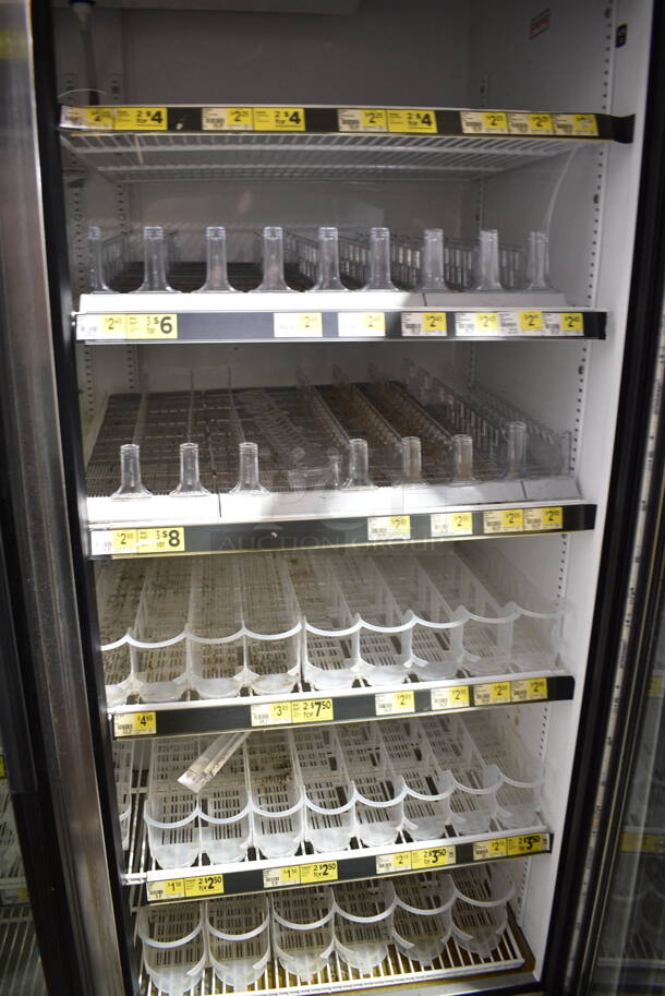 2015 True GDM-49-LD ENERGY STAR Metal Commercial 2 Door Reach In Cooler Merchandiser w/ Poly Coated Racks. 115 Volts, 1 Phase. Tested and Working! - Image 3 of 5