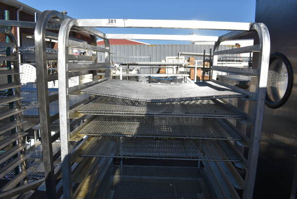 Metal Commercial Pan Transport Rack on Commercial Casters. 25x26x68 - Image 3 of 4