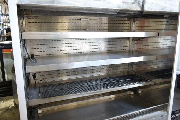 Metal Commercial Reach In Grab N Go Merchandiser w/ Metal Shelves. Cannot Test Due To Cut Power Cord - Image 4 of 5