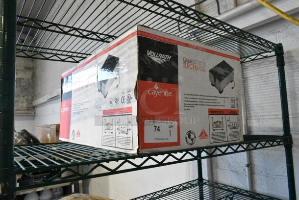 BRAND NEW IN BOX! Vollrath Cayenne 71001 Full Size Countertop Warmer with Stainless Steel Exterior. 120 Volts, 1 Phase.  - Image 2 of 3