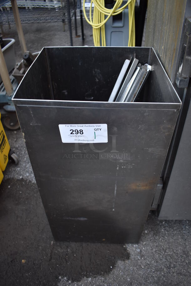 Stainless Steel Bin. 13x13x25 - Image 1 of 3