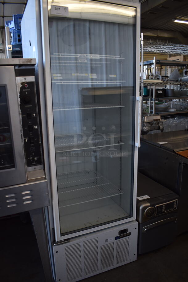 Master-Bilt BMG-23P Metal Commercial Single Door Reach In Cooler Merchandiser w/ Poly Coated Racks. 115/208-230 Volts, 1 Phase. 27x33x79. Tested and Working! - Image 2 of 8
