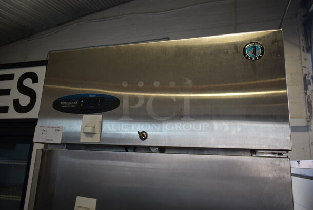 2018 Hoshizaki CF1S-FS Stainless Steel Commercial Single Door Reach In Freezer w/ Racks on Commercial Casters. 115 Volts, 1 Phase. Tested and Powers On But Does Not Get Cold - Image 2 of 7