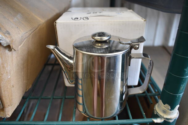 3 BRAND NEW IN BOX! Stainless Steel Pitchers. 5.5x3.5x4. 3 Times Your Bid!