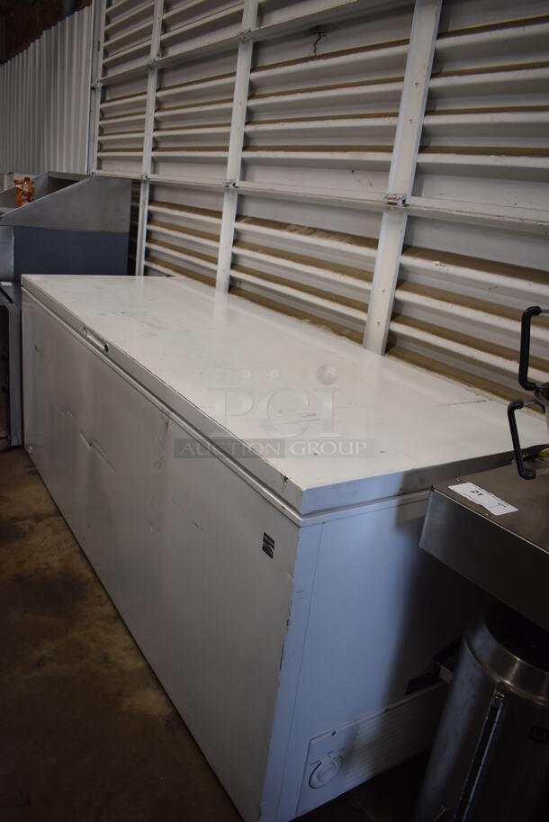 Kenmore Metal Chest Freezer. 83.5x32x32. Tested and Working! - Image 5 of 11