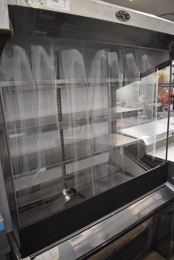 Marc Stainless Steel Commercial Open Grab N Go Merchandiser w/ Metal Shelves. 115 Volts, 1 Phase. 50x35x77. Tested and Powers On But Does Not Get Cold - Image 3 of 6