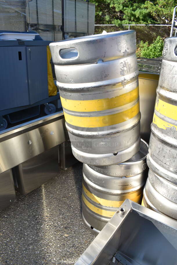 6 Metal Kegs Including Slim Quarter and 5 Half Barrel. 6 Times Your Bid! - Image 2 of 8