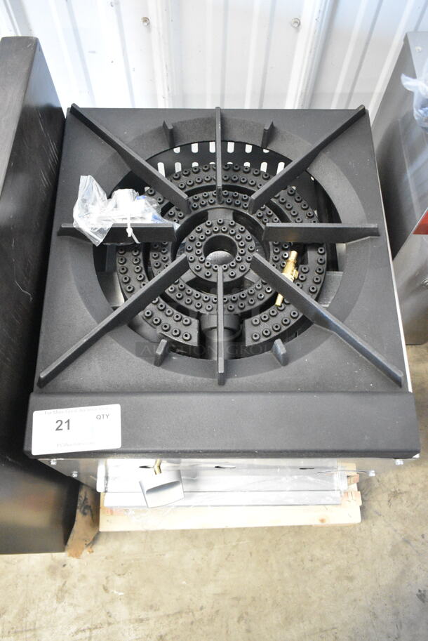 BRAND NEW SCRATCH AND DENT! Cooking Performance Group CPG 351CPGSP18N Stainless Steel Natural Gas Stock Pot Range. 80,000 BTU - Image 2 of 5