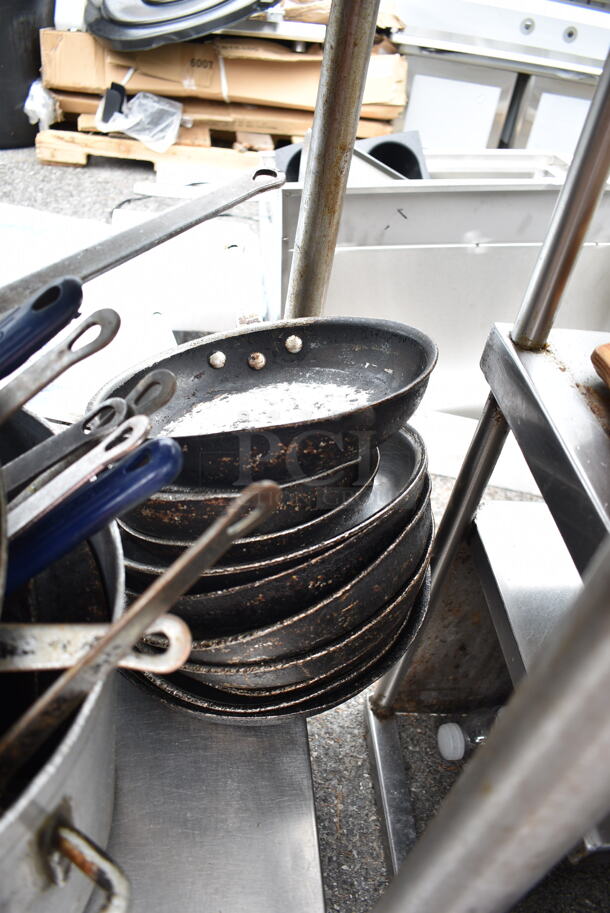 ALL ONE MONEY! Lot of Various Items Including Metal Stock Pot, Skillets, Vegetable Dicer w/o Pusher, Metal Piece and Utensils - Image 2 of 9