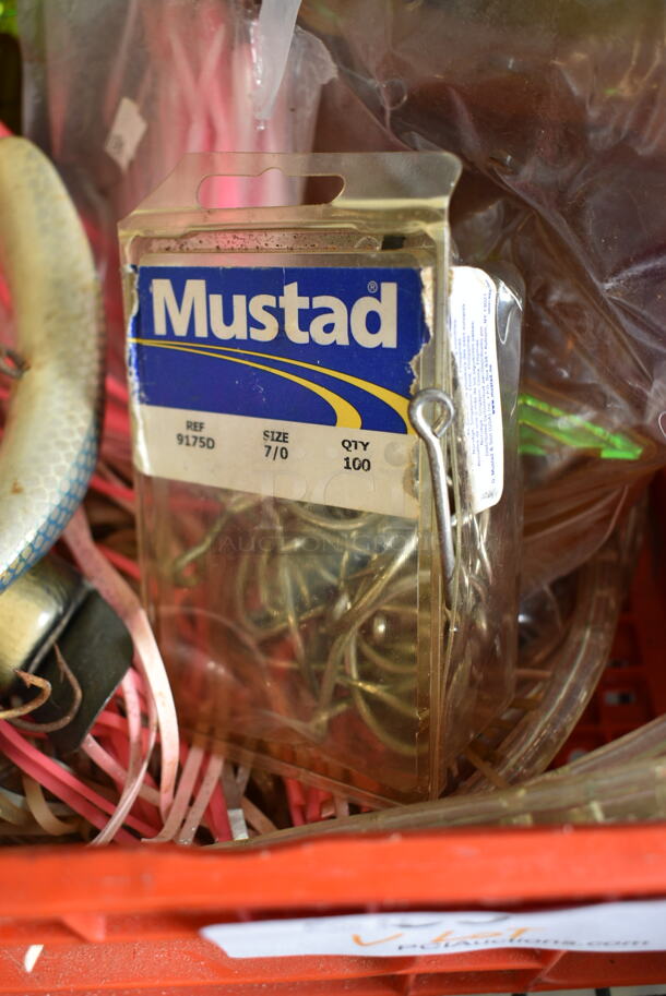 ALL ONE MONEY! Bin of Various Items Including Reel, Hooks and Fishing Lures - Image 4 of 8