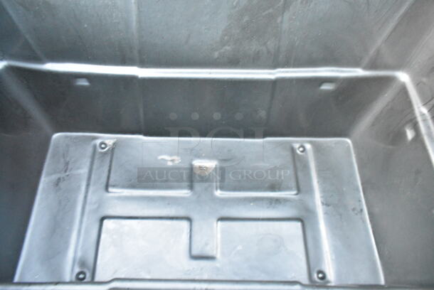 BRAND NEW SCRATCH AND DENT! Lavex Black Poly Tilt Truck w/ Lid.  - Image 6 of 8