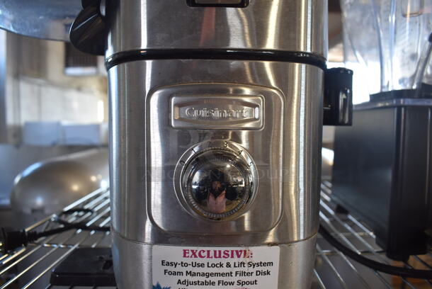 Cuisinart Chrome Finish Countertop Juicer. 12x8x16. Tested and Working! - Image 4 of 5