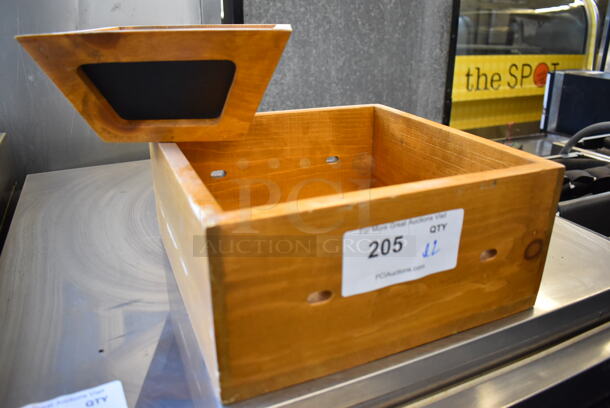 ALL ONE MONEY! Lot of 2 Wooden Boxes. Includes 12x12x6.  - Image 2 of 5