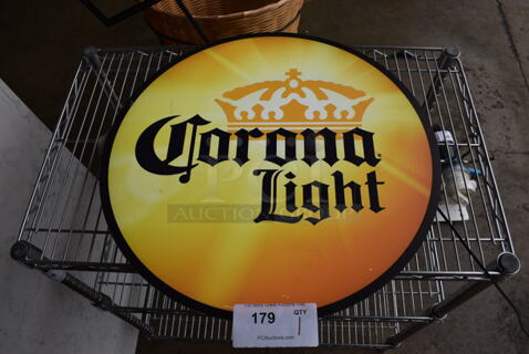 Corona Light Light Up Sign. 20x2x20. Tested and Working!