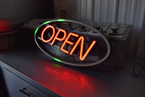 BRAND NEW IN BOX! Light Up Open Sign. 27x3x12.5 - Image 6 of 7