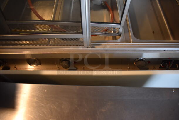 LIKE NEW! Metal Commercial Floor Style Electric Powered Heated Holding Display Case Merchandiser. 208-240 Volts, 1 Phase. Unit Has Only Been Used a Few Times! - Image 6 of 6