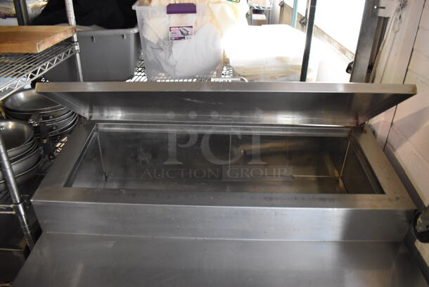 CustomCool Stainless Steel Commercial Pizza Prep Table. 42x34x44. Tested and Powers On But Does Not Get Cold - Image 5 of 10