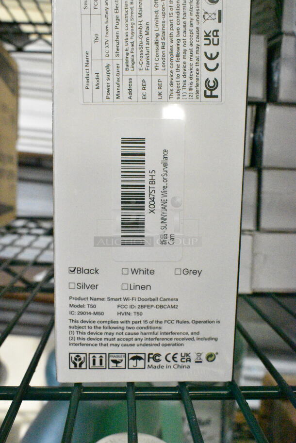 10 BRAND NEW SCRATCH AND DENT! Sunnyjane X0047STBHS Smart Wi-Fi Doorbell Camera. 10 Times Your Bid!  - Image 3 of 3